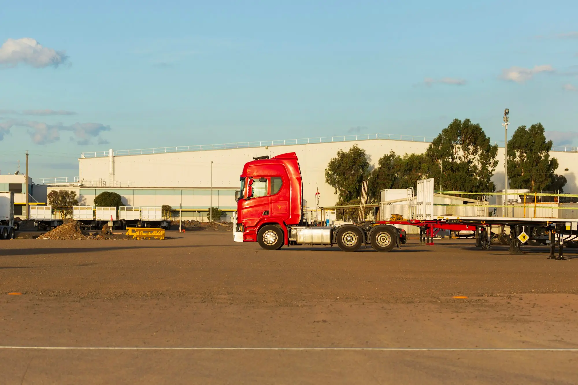 Transport depot owned by a property company and offered as security for the trading company's business loan