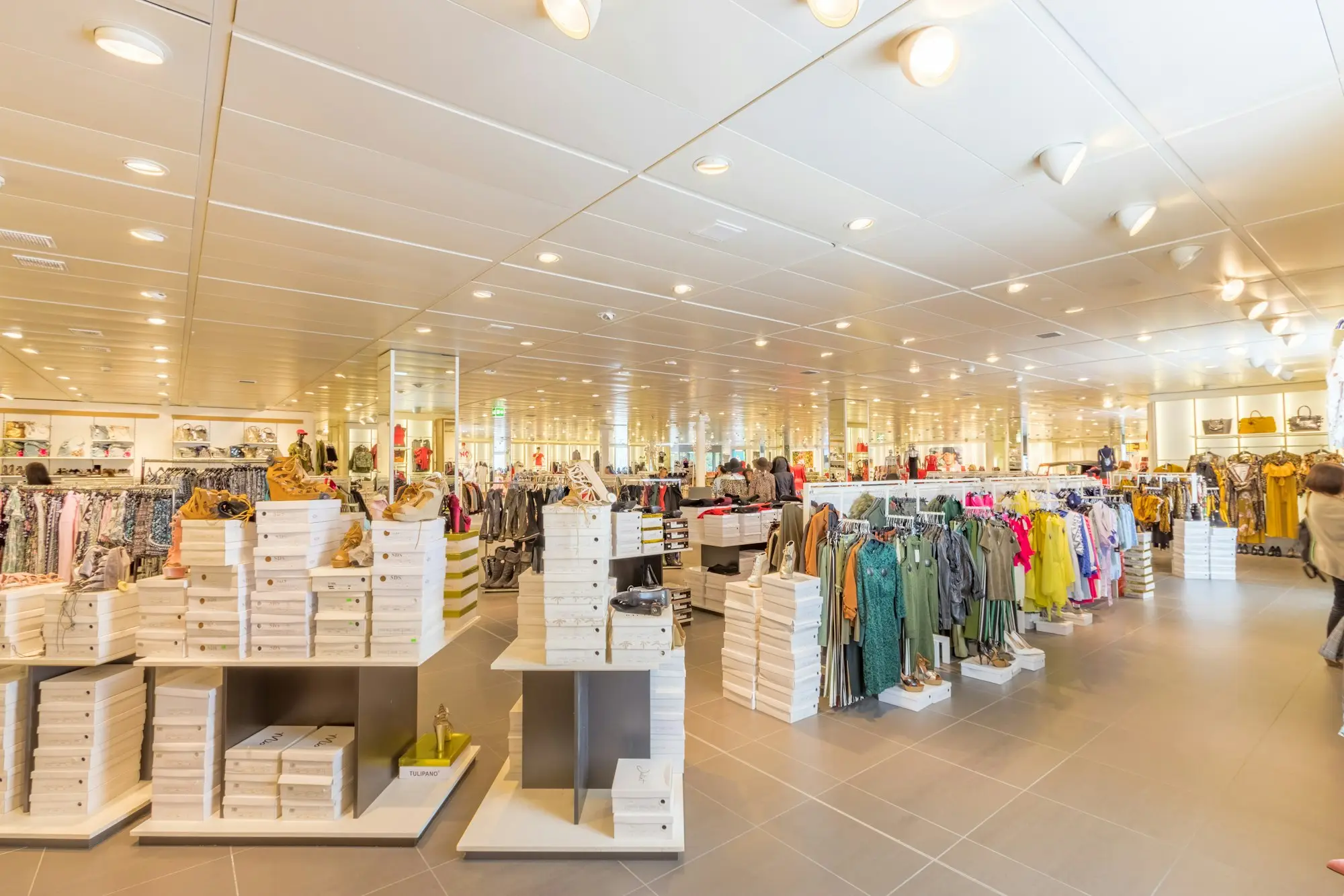 Bright retail store interior after a fit-out paid for with fit-out finance