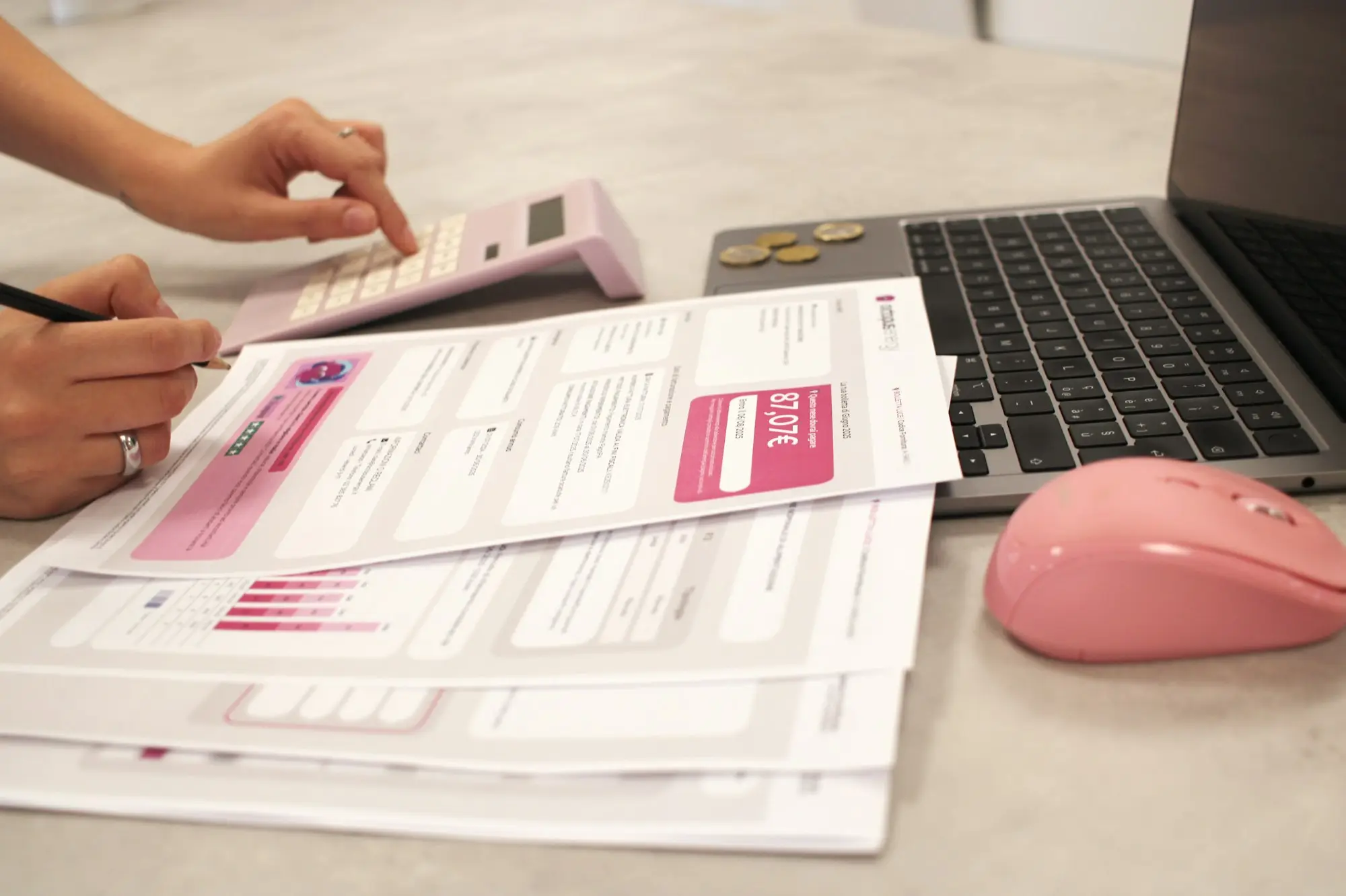 Business owner reviewing loan settlement paperwork to work out which private mortgage fees are tax deductible